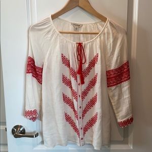 Lucky Brand boho style blouse